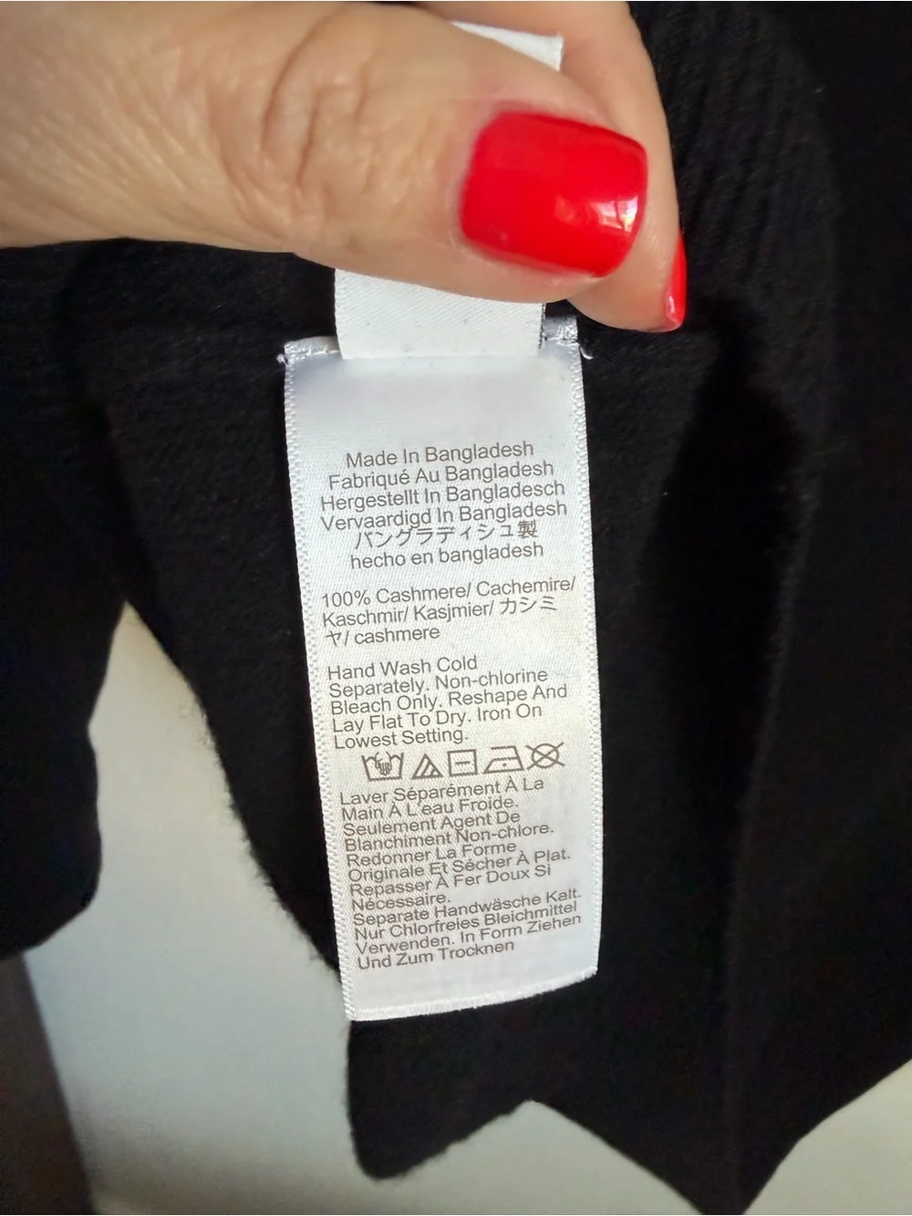 J.Crew Black Cashmere Polo Sweater Men’s Large Long Sleeve Luxury Knit